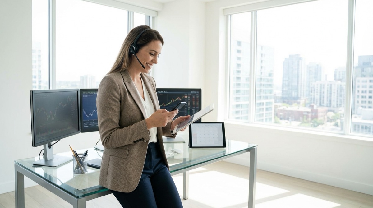Debt settlement advisor booking a consultation with a new client