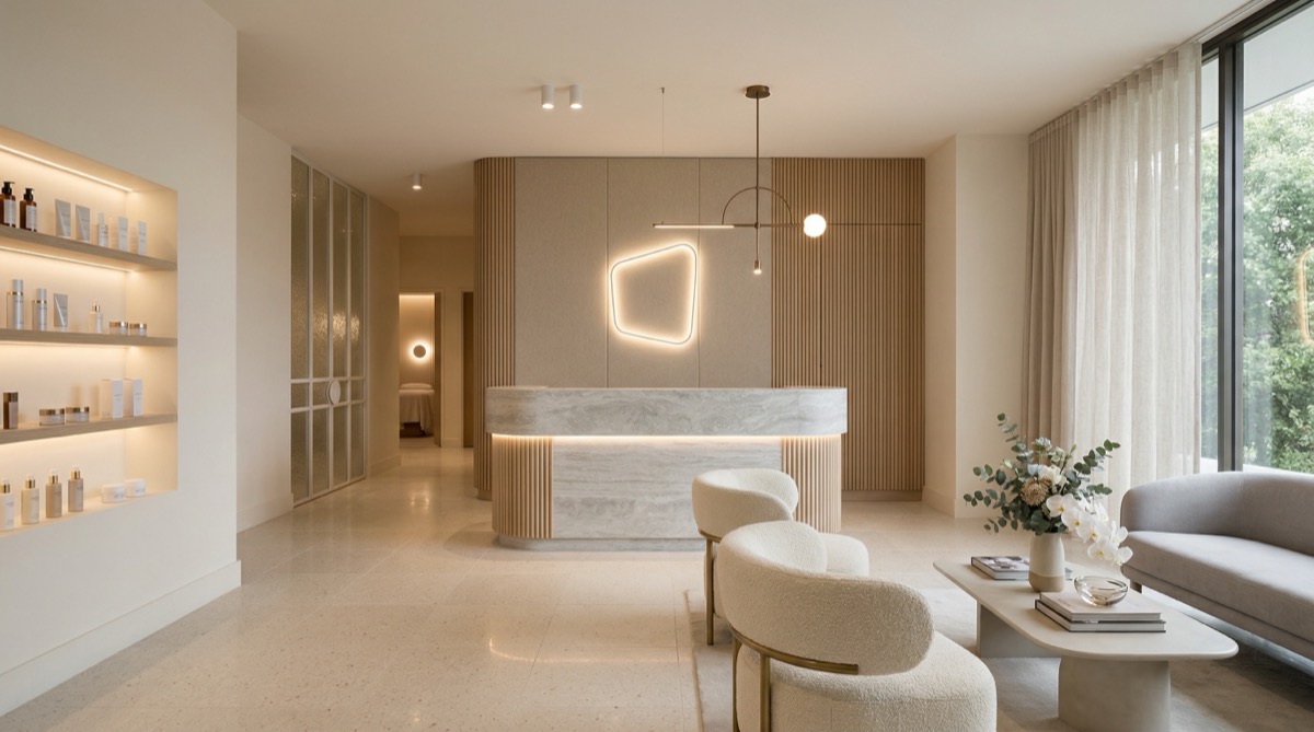 Luxury med spa reception