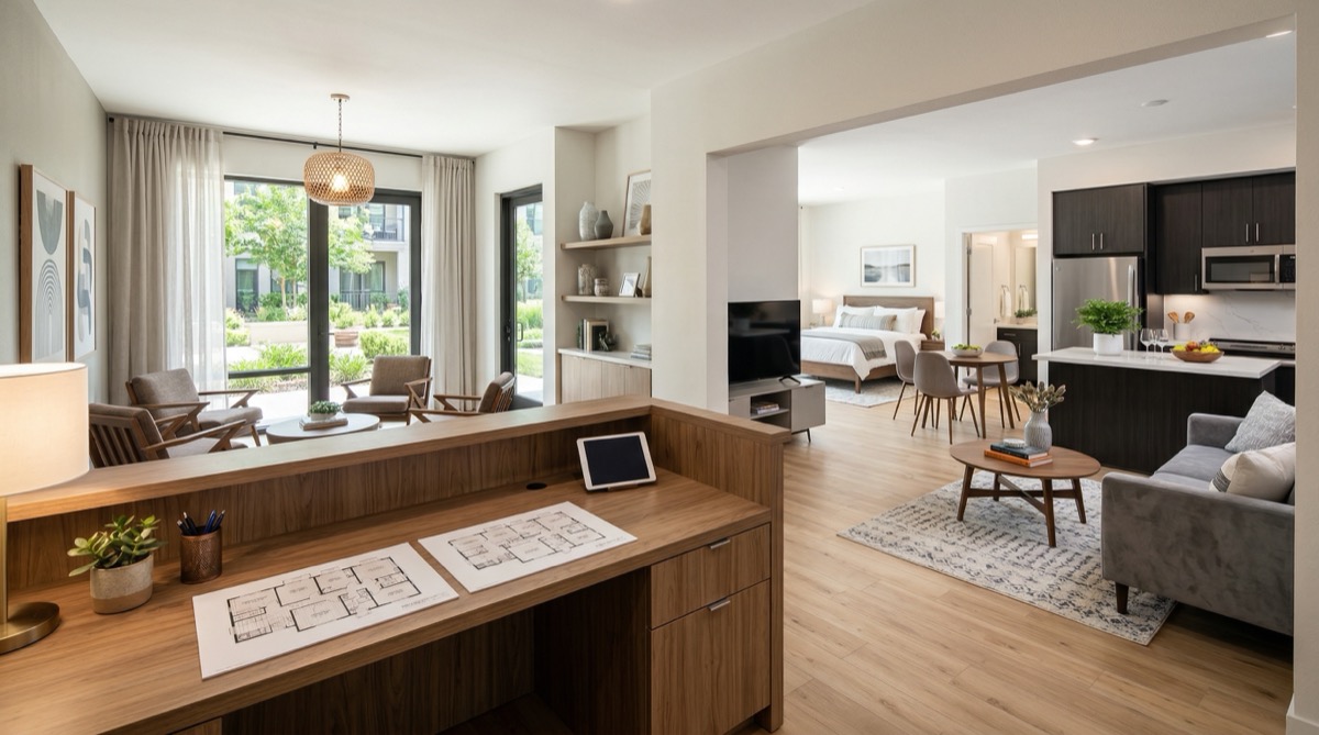 Apartment leasing office