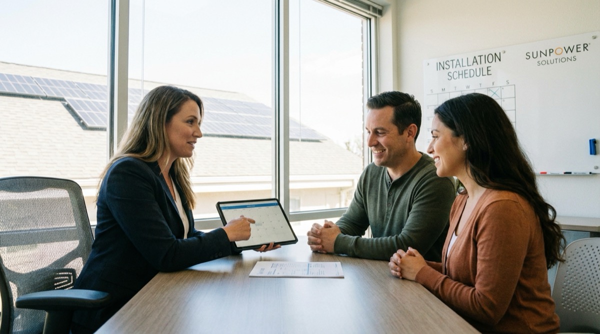 Solar installation team scheduling project